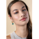ZINZI GOLD PLATED ZILVEREN OORBEDELS - 39728