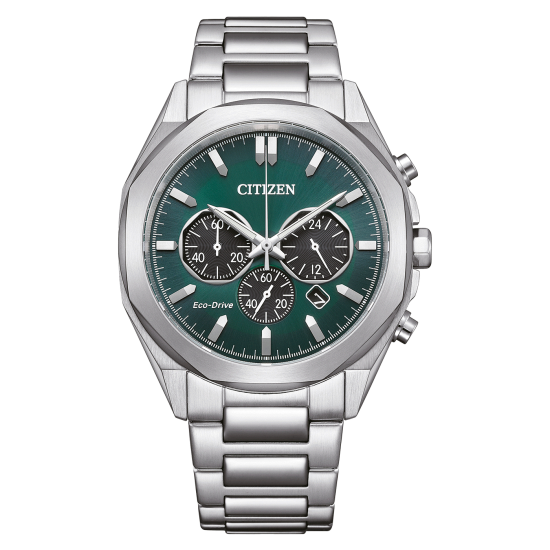 CITIZEN HORLOGE CHRONOGRAAF STAAL ECO DRIVE - 39768