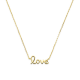 14 karaat geelgouden fantasie collier love - 39852