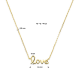 14 karaat geelgouden fantasie collier love - 39852