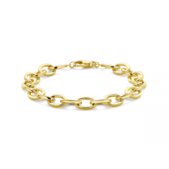 14 karaat geelgouden fantasie armband - 39866
