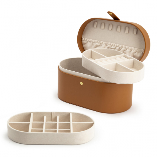 Sieraden box bruin - 39899