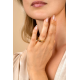 ZINZI GOLD PLATED ZILVEREN RING - 39997