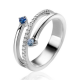 ZINZI ZILV.RING MET ZIRKONIA - 40144