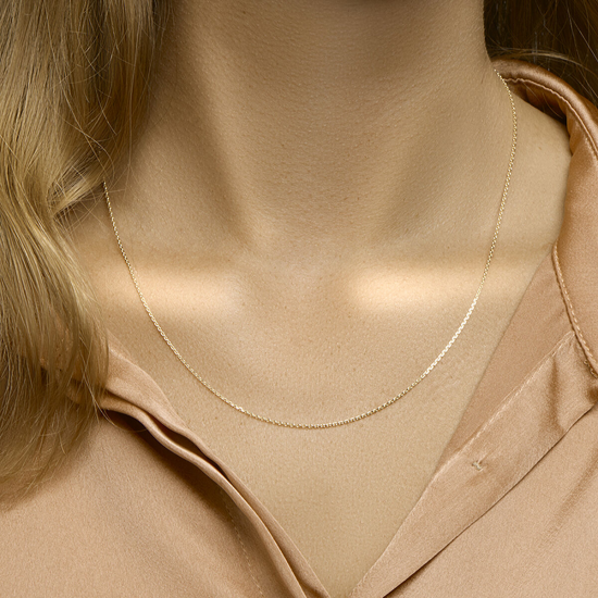 ZILVER VERGULD ANKER COLLIER - 40262