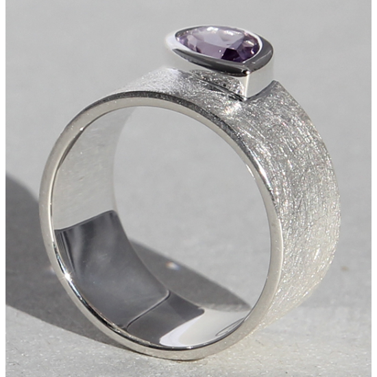 ZILVEREN RING AMATHIST - 40461