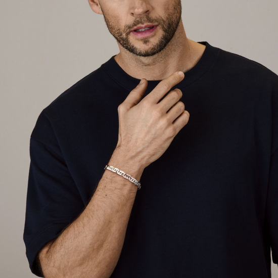 ZILVEREN HEREN ARMBAND - 40504