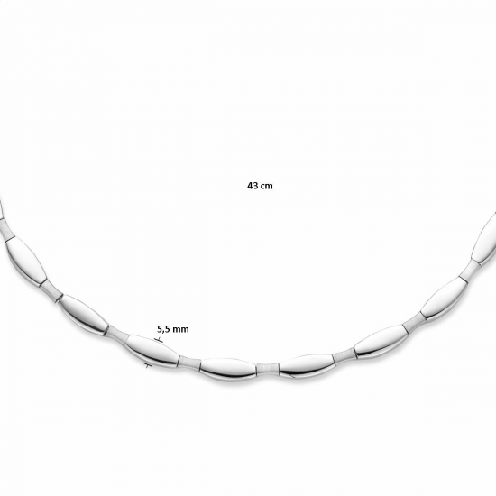 ZILVEREN COLLIER - 40514