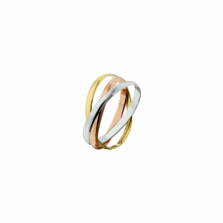 TRICOLOR DAMESRING GOUD - 40550