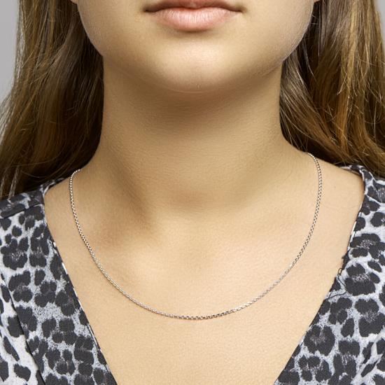 ZILVER ANKER COLLIER - 40644