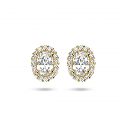 GOUDEN OORKNOPPEN ZIRKONIA - 40789