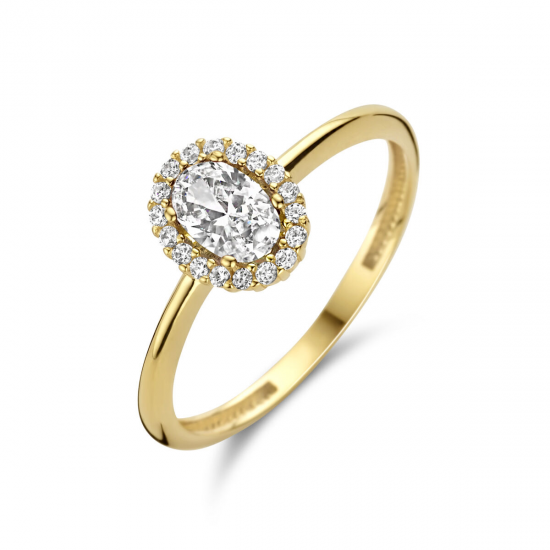 GOUDEN RING ZIRKONIA - 40800