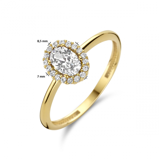 GOUDEN RING ZIRKONIA - 40800