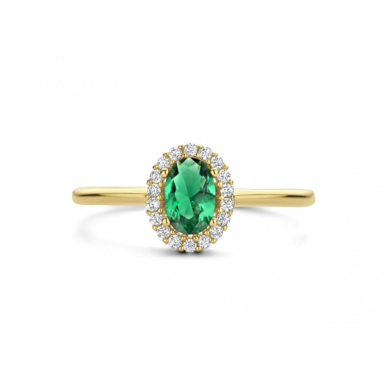 GOUDEN RING ZIRKONIA - 40801