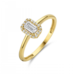 GOUDEN RING ZIRKONIA - 40803