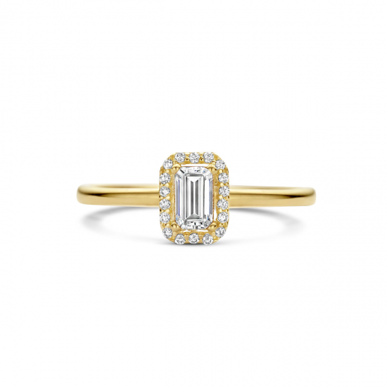 GOUDEN RING ZIRKONIA - 40803