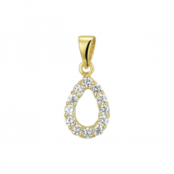 GOUDEN HANGER ZIRKONIA - 40832