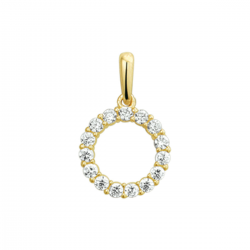 GOUDEN HANGER ZIRKONIA - 40835
