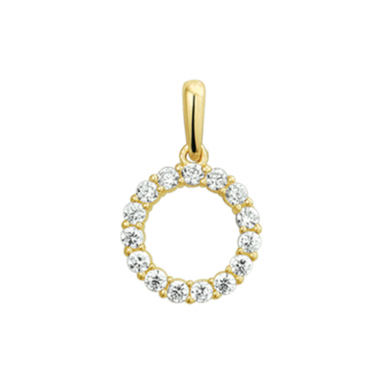 GOUDEN HANGER ZIRKONIA - 40835