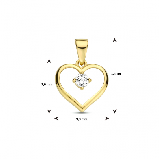 GOUDEN HANGER ZIRKONIA - 40836