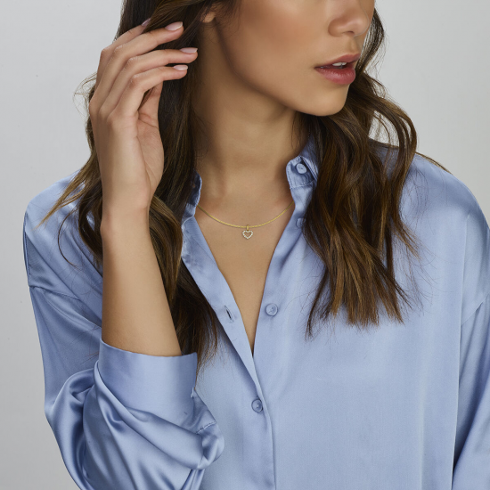 GOUDEN HANGER ZIRKONIA - 40837