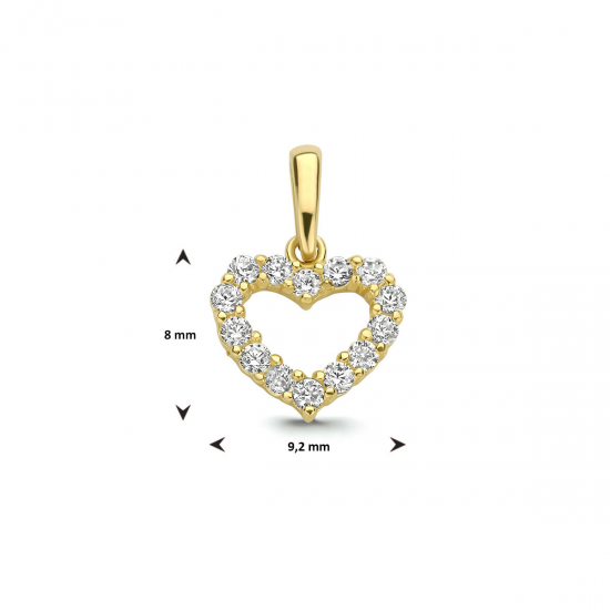 GOUDEN HANGER ZIRKONIA - 40837