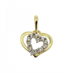 GOUDEN HANGER ZIRKONIA - 40840