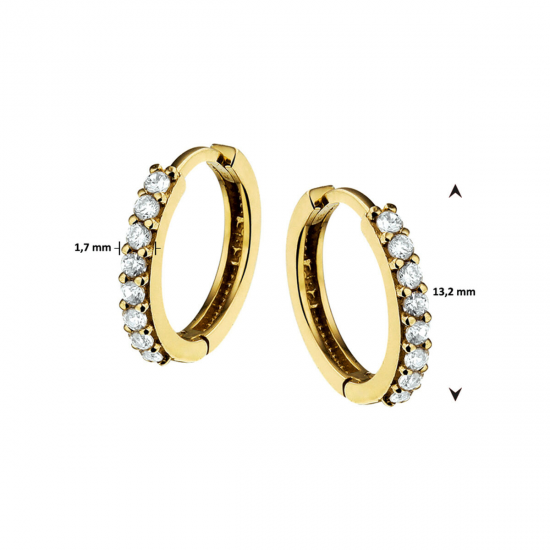 GOUDEN CREOLEN - 40886