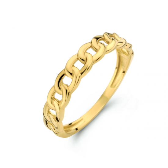 GEELGOUDEN DAMES RING - 40978