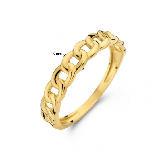 GEELGOUDEN DAMES RING - 40978