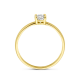 GEELGOUDEN DAMESRING ZIRKONIA - 41027