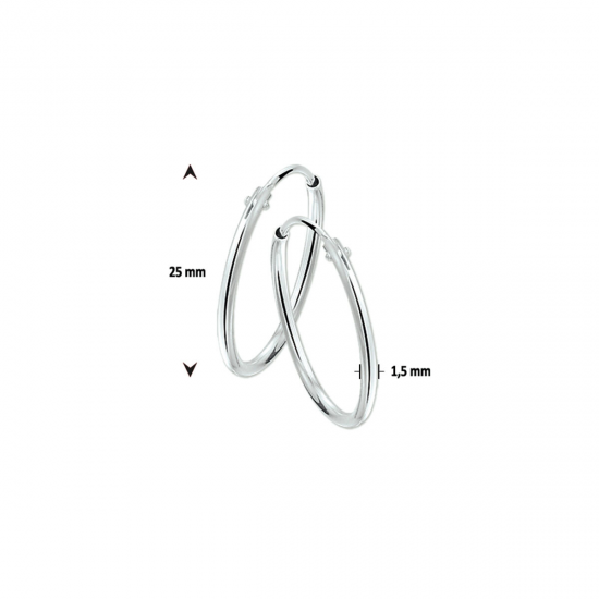 ZILVEREN OORRINGEN - 41038