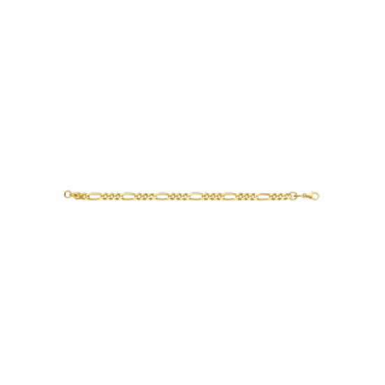 GOUDEN FJORY ARMBAND  MET ZILVEREN KERN - 41174