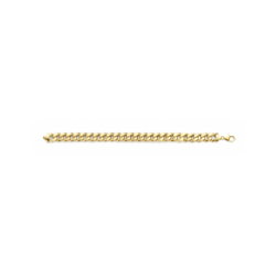 GOUDEN FJORY ARMBAND  MET ZILVEREN KERN - 41176