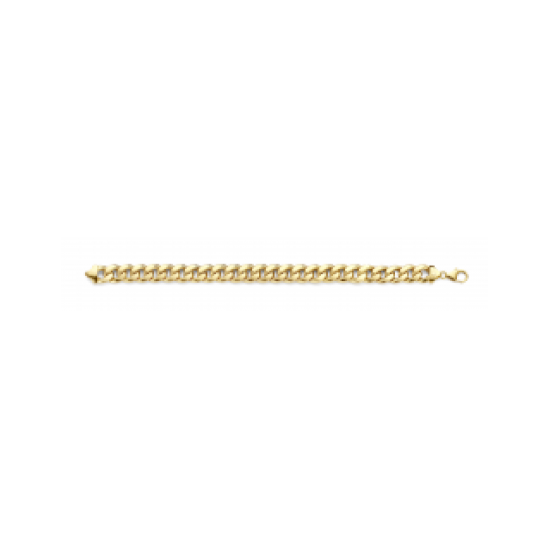 GOUDEN FJORY ARMBAND  MET ZILVEREN KERN - 41176