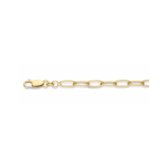 GOUDEN FJORY ARMBAND  MET ZILVEREN KERN - 41177