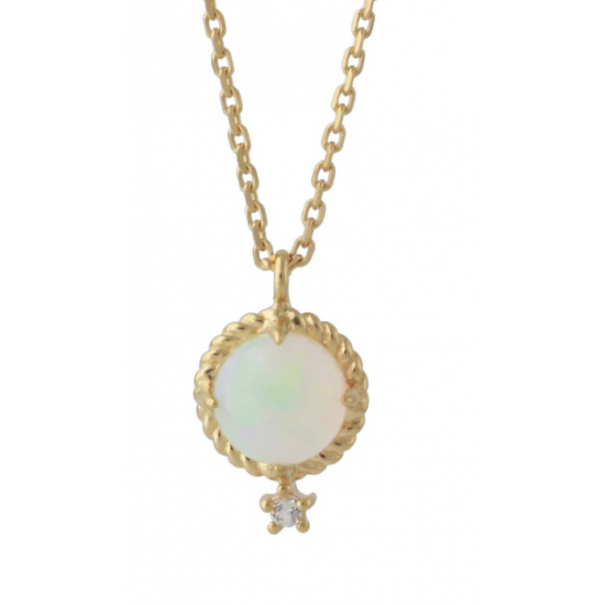 ZILVER 18KARAAT VERGULD COLLIER - 41248