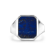 zegelring massief lapis 13 x 11mm - 41386