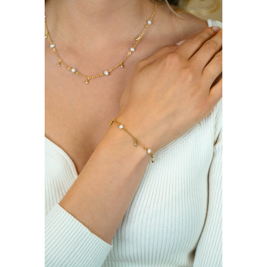 ZINZI GOLD PLATED ZILVEREN ARMBAND - 41413