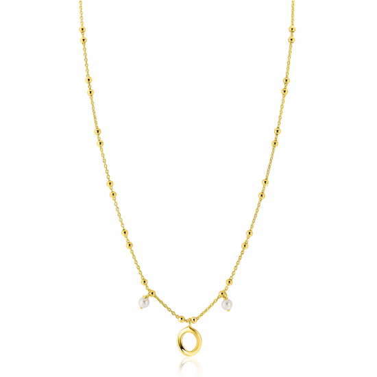 ZINZI GOLD PLATED ZILVEREN COLLIER - 41414