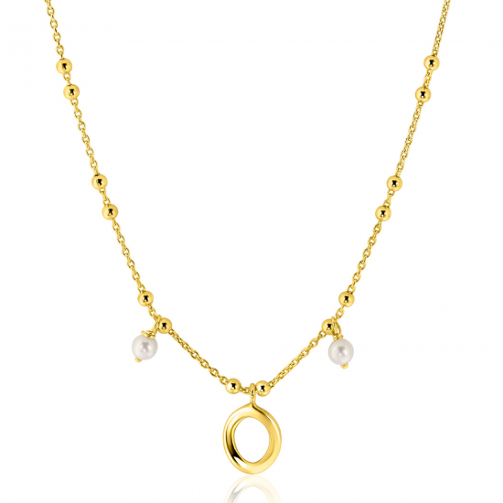 ZINZI GOLD PLATED ZILVEREN COLLIER - 41414