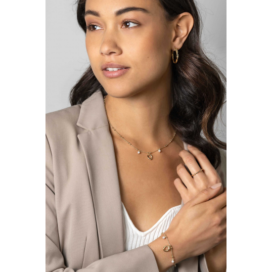 ZINZI GOLD PLATED ZILVEREN COLLIER - 41414