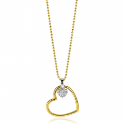 ZINZI GOLD PLATED ZILVEREN COLLIER - 41416