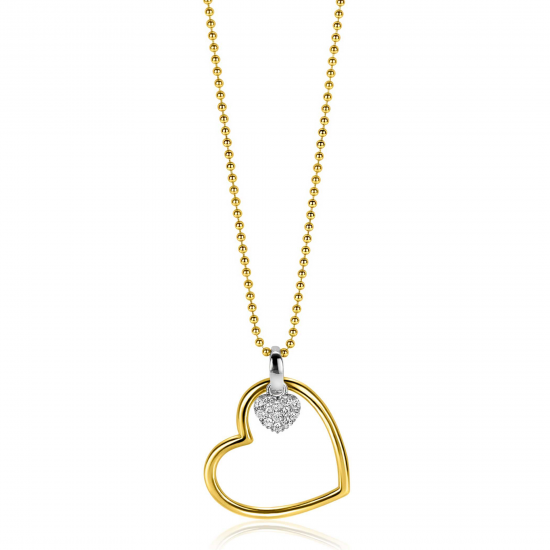 ZINZI GOLD PLATED ZILVEREN COLLIER - 41416