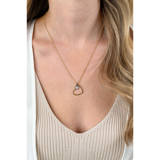 ZINZI GOLD PLATED ZILVEREN COLLIER - 41416