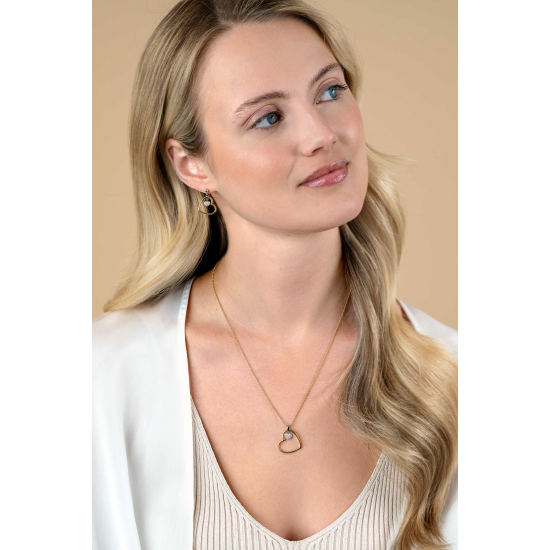 ZINZI GOLD PLATED ZILVEREN COLLIER - 41416