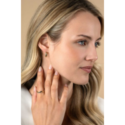 ZINZI GOLD PLATED ZILVEREN RING - 41426