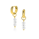 ZINZI GOLD PLATED ZILVEREN OORBEDELS - 41430