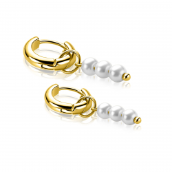 ZINZI GOLD PLATED ZILVEREN OORBEDELS - 41430