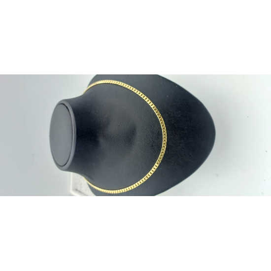 14 karaat massief geelgouden gourmet collier 60 cm. - 41431